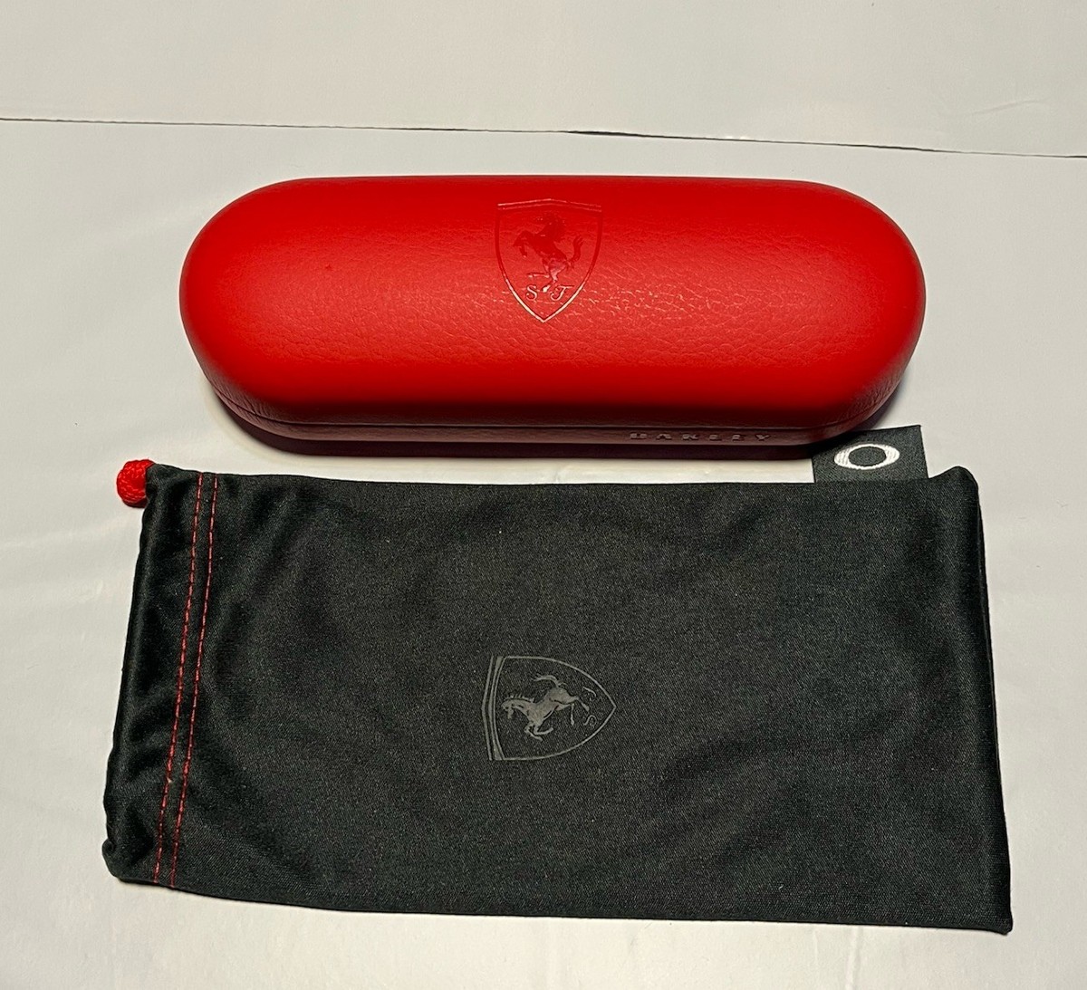 Oakley Hard Eyeglasses Case Red Ferrari With Cloth Rare Limited