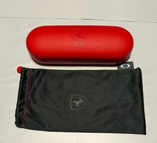 Oakley Hard Eyeglasses Case Red Ferrari With Cloth Rare Limited Edition