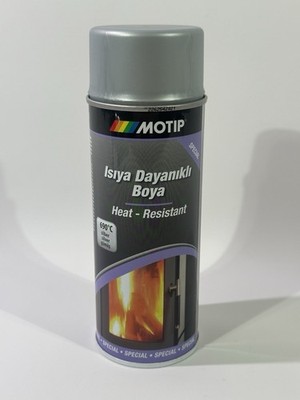 Motip Heat - Resistant M für Ofen / Feuerstellen / Grill 690 C Silber Lack 400ml