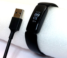 Fitbit Inspire 2 FB418 Fitness Tracker Heart Rate Black Charge USB OEM - Tested