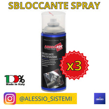 3x Svitol Sbloccante AMBROSOL Spray 400 ml Multifunzione Lubrificante Bomboletta