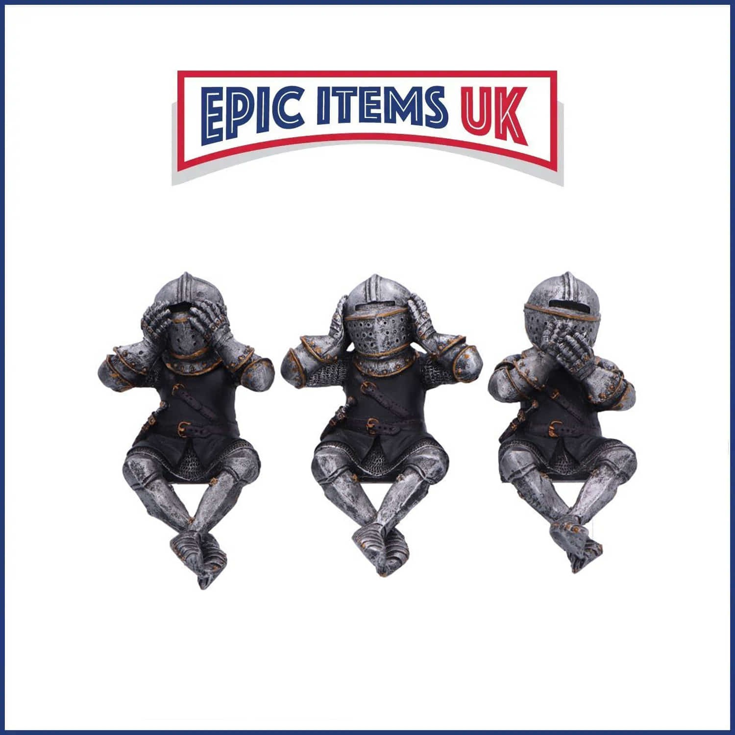 Nemesis Now Three Wise Knights Shelf Sitters 11cm - IN STOCK