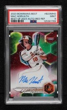 2023 Bowman's Best of Red Refractor 1/10 Mac Horvath PSA 9 MINT Auto 0wc9
