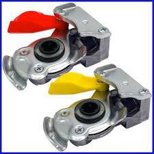 Kupplungskopf rot gelb M16 Set mit Ventil für LKW Zugmaschine Traktor Druckluft