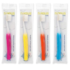 NIMBY Kid's Extra Soft Toothbrushes for Sensitive Teeth and Receding Gums, Pe...