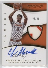 2015 Immaculate Collegiate Signature 95/99 Chris McCullough #371 Patch Auto 0a6