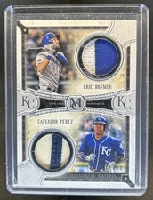 2018 Topps Museum Eric Hosmer Salvador Perez Dual Patch #/50 Royals
