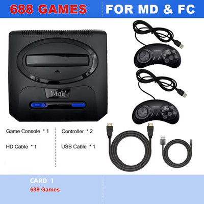 Wireless Videospielkonsole Sega Mega Drive HD TV Stick 2P NES Geschenk Xmas Funs4K!