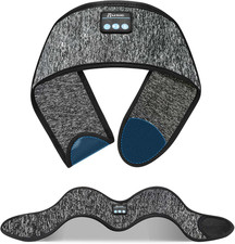 Adjustable Headband Headphones, Sleeping Headphones with Ultra-Thin Speakers, Bl