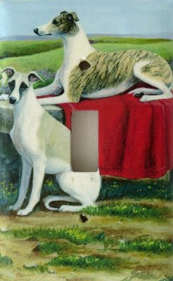 Whippet Single Toggle light switch plate, handmade in USA