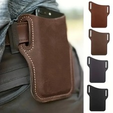 Men Cell Phone Belt Pack Bag Loop Waist Holster Pouch Case  Leather Wallet Cover