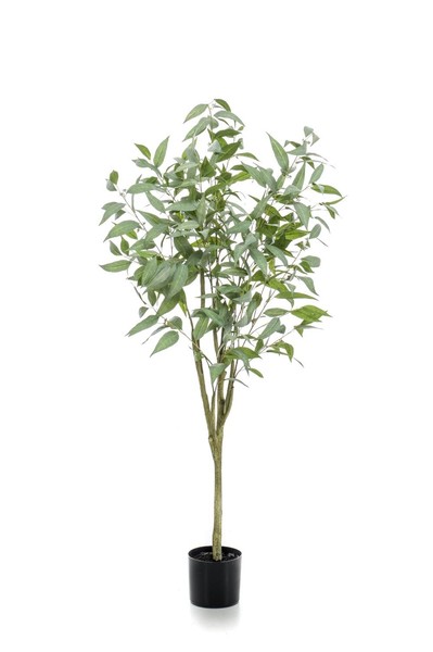 Artplants Kunstbaum Eukalyptus Ilonka, Kunststamm, GrüN, 150Cm-image