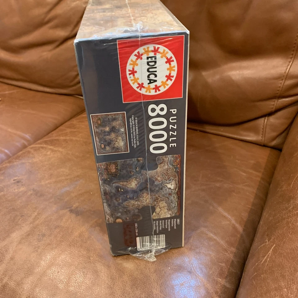 New Educa 8000 Piece Jigsaw Puzzle HISTORICAL WORLD MAP 18017 SEALED! - Image 3 of 4