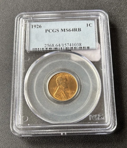 1926 WHEAT CENT PCGS MS-64 RB - UNCIRCULATED - WHEAT PENNY - 1C
