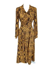 Snakeskin Pattern Midi Dress size 10 by asos 