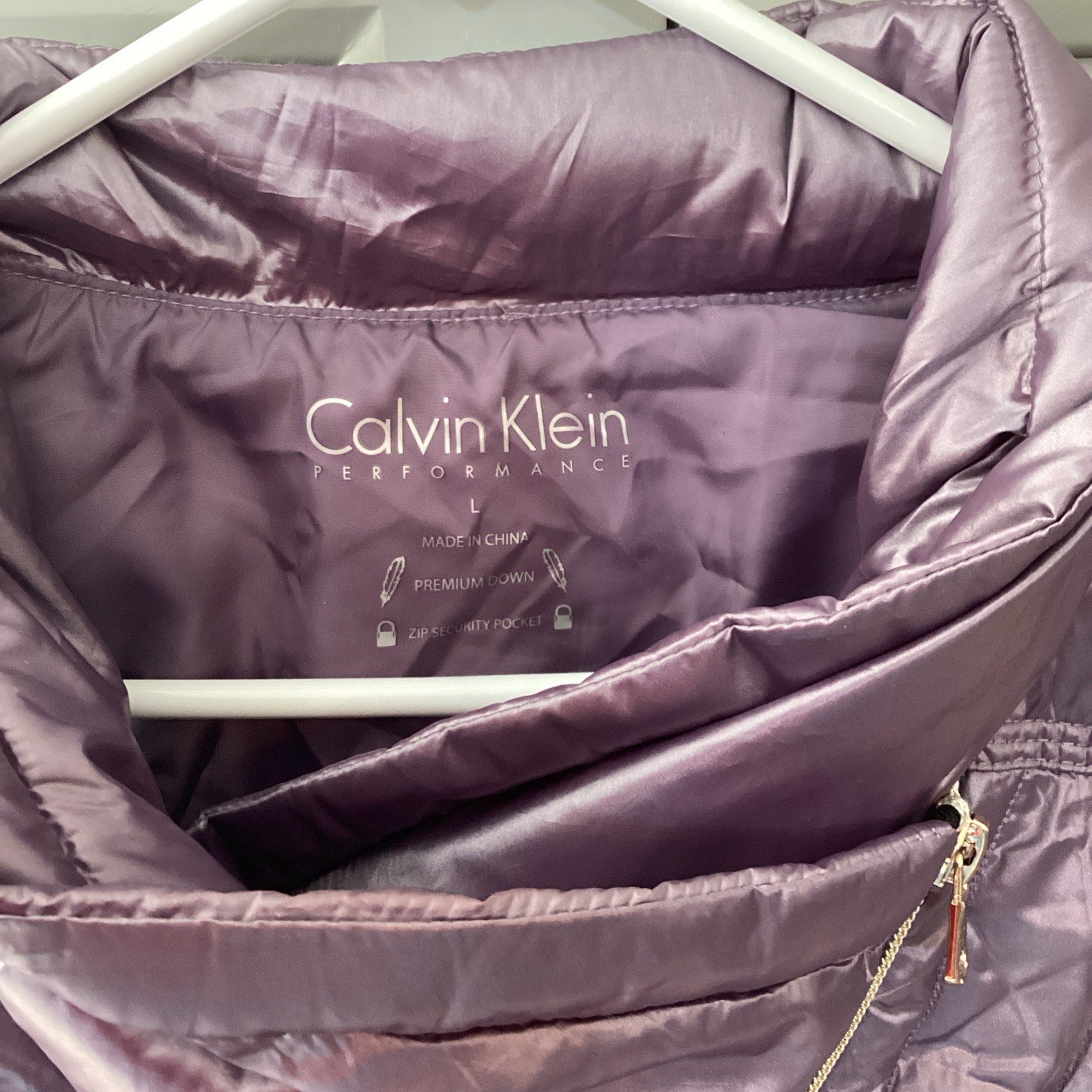 Calvin Klein Performance  Poly Down Sleeveless Zi… - image 2