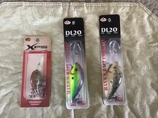 Crankbaits x 3 New Unopened Mann's DL20 Deep Ledge Series x 2 & XPS Lazer Eye