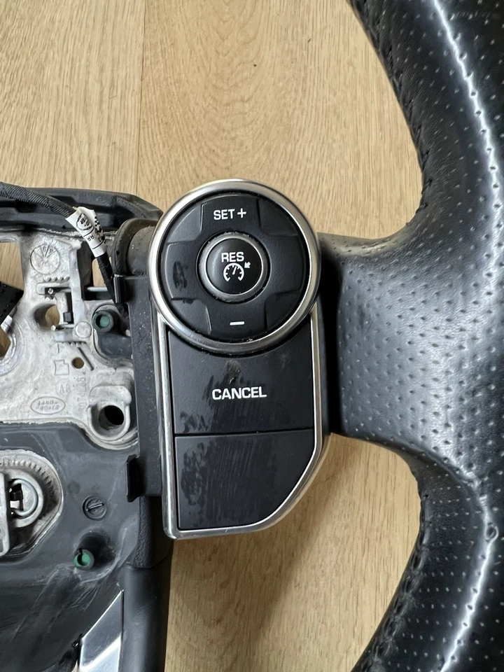 19-22 Land Rover Range Rover Sport Left Driver Steering Wheel Leather Black OEM - Image 4 of 4