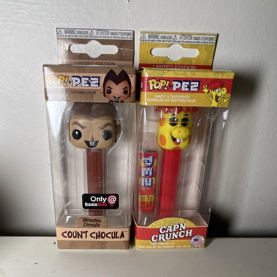 Funko Pop PEZ Count Chocula & Cap'n Crunch Dispensers Cartoon Characters