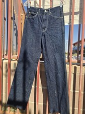 YVES SAINT LAURENT WOMENS VINTAGE DARK DENIM USED GOOD JEANS