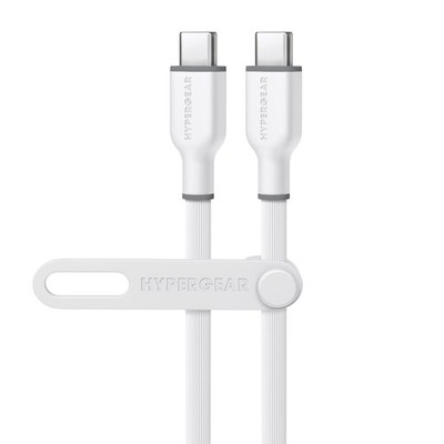 Hypergear 15909_7 10ft USB-C to USB-C Fast Charge Cable White