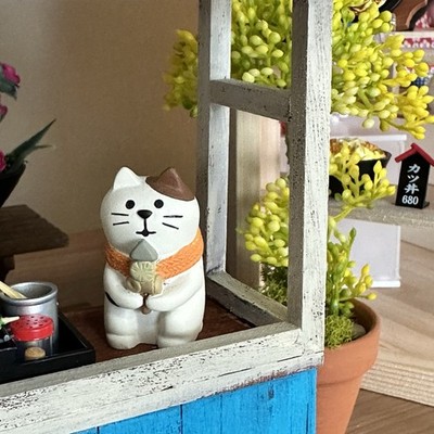 DECOLE Concombre Cat Food Miniature 4Pc Set Authentic Kawaii Cats