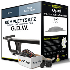 Für OPEL Vectra A Typ 86,87 J89 Anhängerkupplung starr +eSatz 13pol uni. 88- NEU
