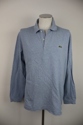 LACOSTE POLOSHIRT HERREN GR 7 2XL MAN T-SHIRT VINTAGE LANGARM BAUMWOLLE COTTON