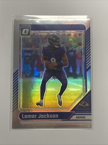 2024 Donruss Optic Lamar Jackson Silver Holo Prizm Refractor Ravens #13 - 第 2/8 張圖片