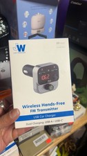 Just Wireless Wireless Hands Free FM Transmitter USB Car Charger USB A  C Ports