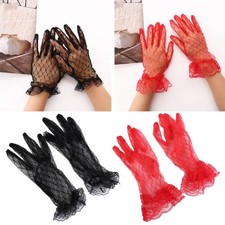 1pair Elegant Thin Gauze Lace