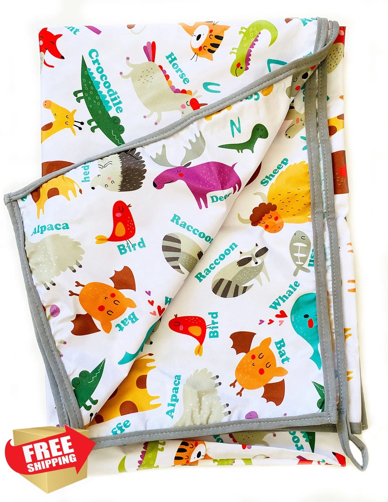 Yorni High Chair Splat Mat Zoo 57x118
