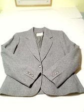 Vintage 1970s Pendleton 100 Wool Blazer Jacket Women s Sz 6 Grey Single Button