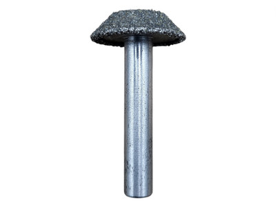1.25'' Electroplated Diamond Chamfer / Bevel Router Bit, 3/8'' Shank, 25/30 Grit