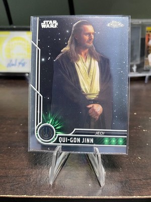 2023 Topps Chrome Star Wars #60 Liam Neeson as Qui-Gon Jinn