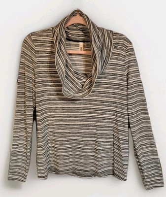 Route 66 Very Soft Cowl / Turtleneck Striped Sweater