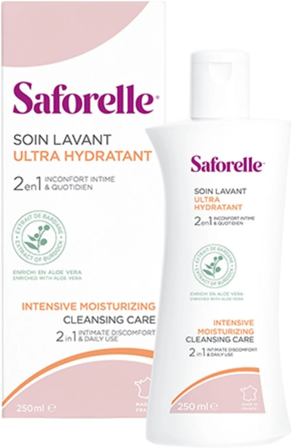 Soin Intime Ultra Hydratant Saforelle Gel Lavant Doux de Voyage et Routine Corps Pack de 3
