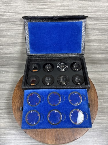 Vintage Bausch & Lomb Greens Phoropter Auxiliary Lens COMPLETE SET with Box EUC