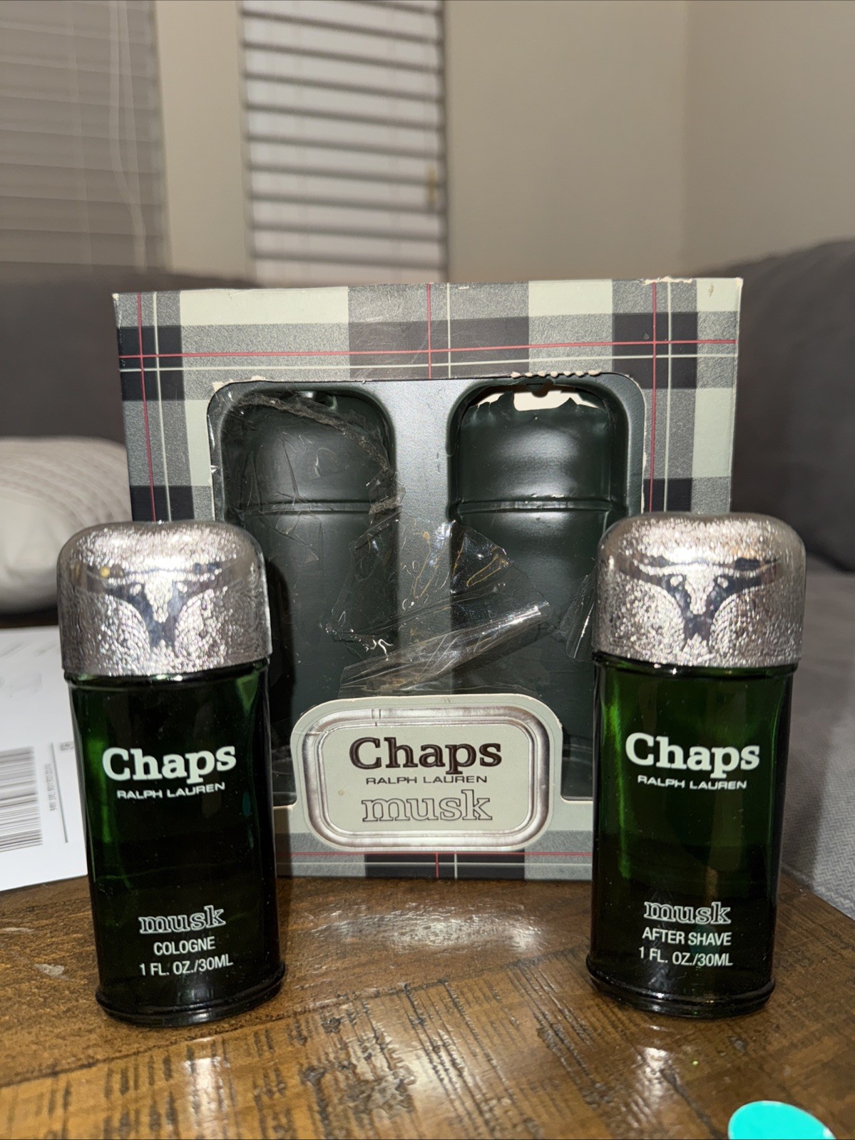 NIB Chaps Musk By Ralph Lauren Set Cologne 1 Oz. And After Shave 30ml Splash New