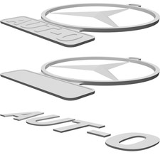 Supporto Targa Auto da Tavolo Espositore con Testo Personalizzabile 3D