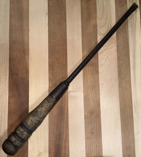 Vintage Blue Point (Snap-On) Heavy Duty Flathead Screwdriver 16” - Wood Handle