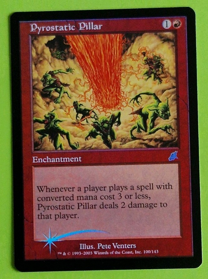 MTG FOIL PYROSTATIC PILLAR, Scourge. Excellent. PRE MODERN 