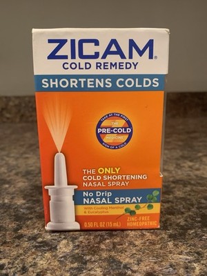 New Zicam Cold Remedy No Drip Nasal Spray - 0.5oz Exp. 06/2026 New Sealed