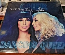 Cher signed Dancing Queen 12" lp album  BLUE COLORED VINYL