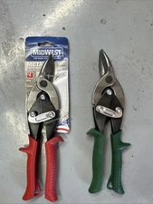 Midwest Special Hardness Aviation Snip Left and Right Cut Offset Steel Cutting