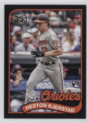2024 Series 2 1989 Topps Baseball Black 127/299 Heston Kjerstad Rookie RC 4f5