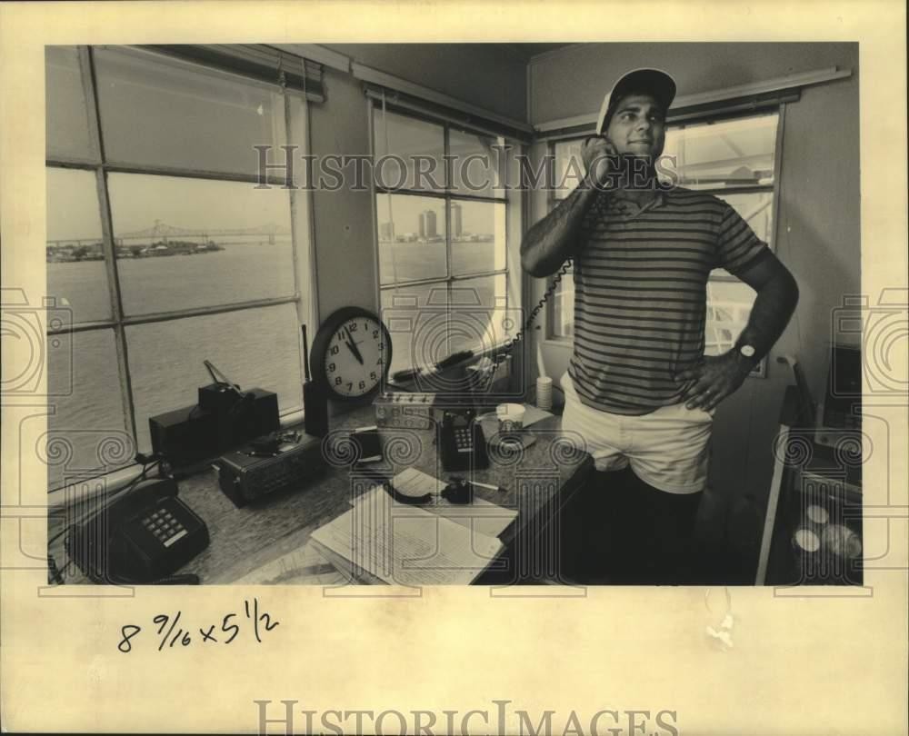 Photo Chris Johnson Directs River Traffic From French Market