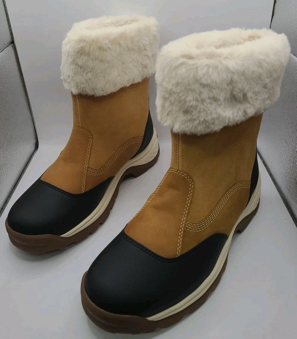 NUOVI stivali da neve Timberland White Ledge WP isolati grano pieno fiore taglia 8 5 M