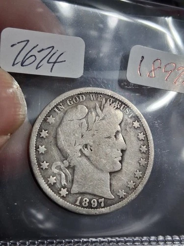 1897 O BARBER HALF DOLLAR - RARE KEY DATE !!!!