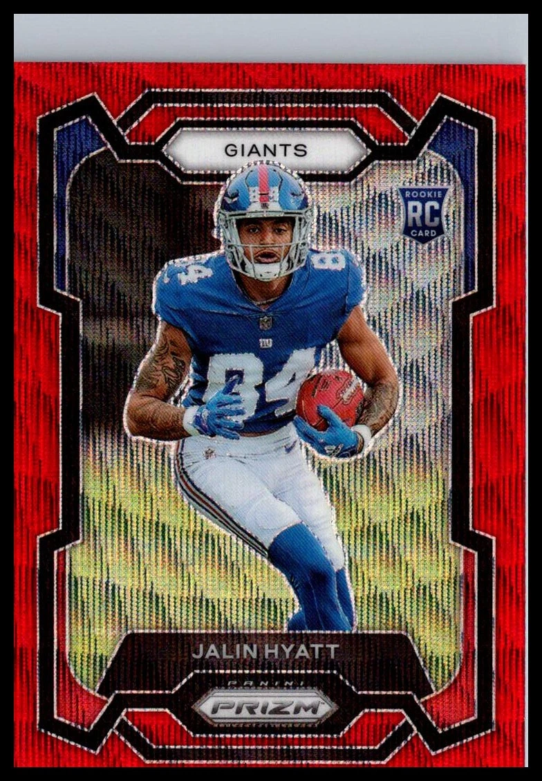 2023 Panini Prizm #378 Jalin Hyatt Red Wave #/149